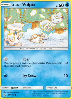 Pokémon-Karte Alolan Vulpix 030/156
