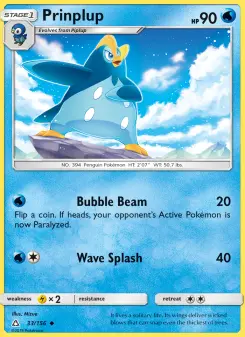 Pokémon-Karte Prinplup 033/156