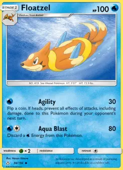 Pokémon-Karte Floatzel 036/156