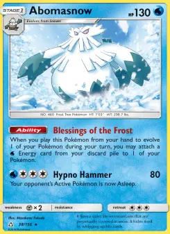 Pokémon-Karte Abomasnow 038/156