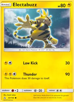 Pokémon-Karte Electabuzz 043/156