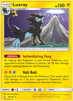 Pokémon-Karte Luxray 048/156
