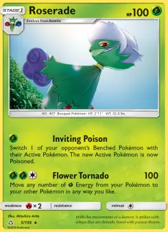 Pokémon-Karte Roserade 005/156