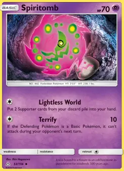 Pokémon-Karte Spiritomb 053/156