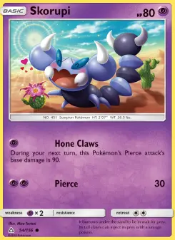 Pokémon-Karte Skorupi 054/156