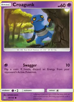 Pokémon-Karte Croagunk 056/156