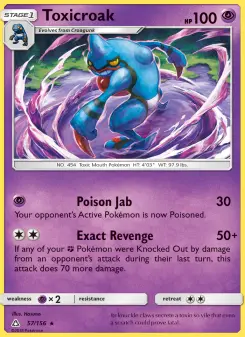 Pokémon-Karte Toxicroak 057/156