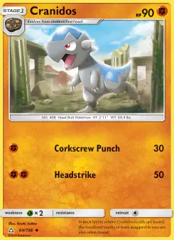 Pokémon-Karte Cranidos 064/156