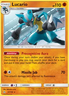 Pokémon-Karte Lucario 067/156