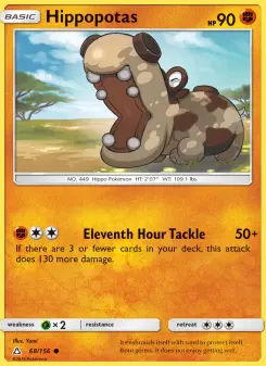Pokémon-Karte Hippopotas 068/156