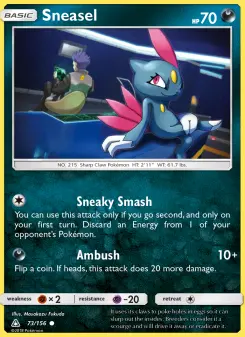 Pokémon-Karte Sneasel 073/156