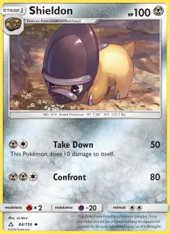 Pokémon-Karte Shieldon 084/156