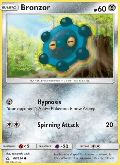 Pokémon-Karte Bronzor 086/156