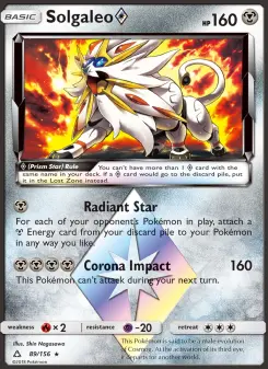 Pokémon-Karte Solgaleo ◇ 089/156