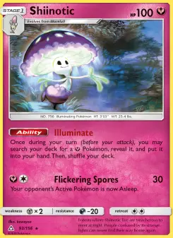 Pokémon-Karte Shiinotic 093/156