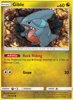 Pokémon-Karte Gible 097/156