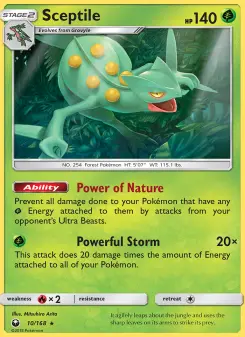 Pokémon-Karte Sceptile 010/168