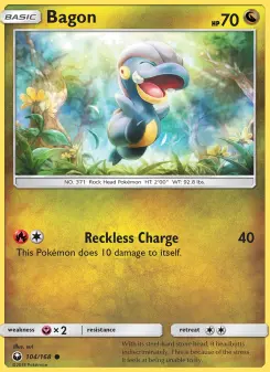 Pokémon-Karte Bagon 104/168