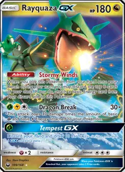 Pokémon-Karte Rayquaza GX 109/168