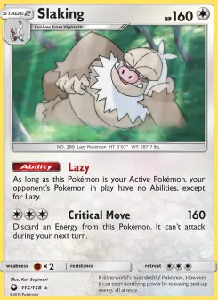 Pokémon-Karte Slaking 115/168