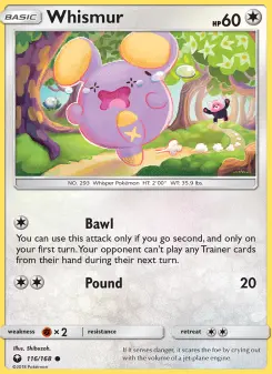 Pokémon-Karte Whismur 116/168