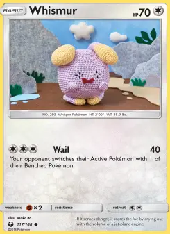 Pokémon-Karte Whismur 117/168