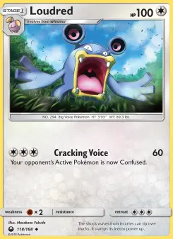 Pokémon-Karte Loudred 118/168