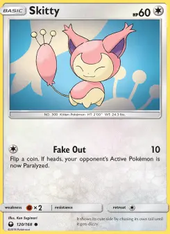 Pokémon-Karte Skitty 120/168