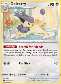 Pokémon-Karte Delcatty 121/168