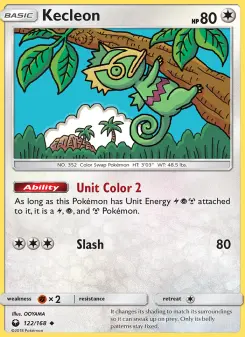 Pokémon-Karte Kecleon 122/168