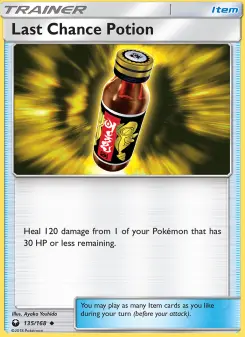 Pokémon-Karte Last Chance Potion 135/168
