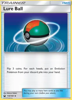 Pokémon-Karte Lure Ball 138/168