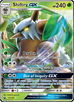 Pokémon-Karte Shiftry GX 014/168