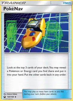 Pokémon-Karte PokéNav 140/168