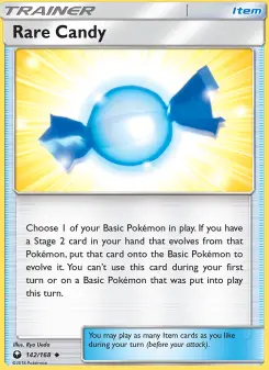 Pokémon-Karte Rare Candy 142/168