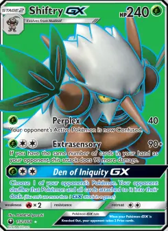 Pokémon-Karte Shiftry GX 152/168