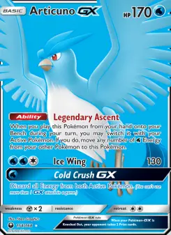 Pokémon-Karte Articuno GX 154/168