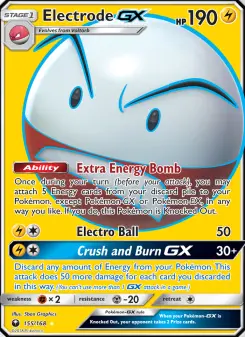 Pokémon-Karte Electrode GX 155/168