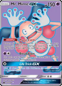 Pokémon-Karte Mr. Mime GX 156/168