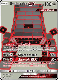 Pokémon-Karte Stakataka GX 159/168