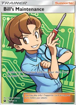 Pokémon-Karte Bill’s Maintenance 162/168
