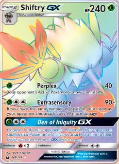 Pokémon-Karte Shiftry GX 169/168