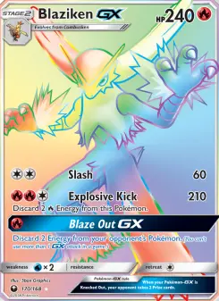 Pokémon-Karte Blaziken GX 170/168