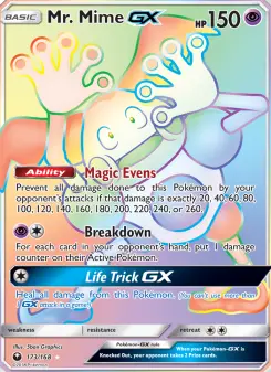 Pokémon-Karte Mr. Mime GX 173/168