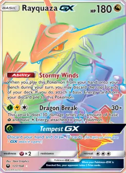 Pokémon-Karte Rayquaza GX 177/168