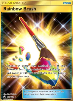 Pokémon-Karte Rainbow Brush 182/168