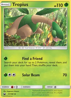 Pokémon-Karte Tropius 021/168