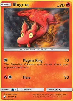 Pokémon-Karte Slugma 023/168