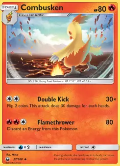 Pokémon-Karte Combusken 027/168