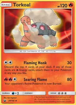Pokémon-Karte Torkoal 029/168